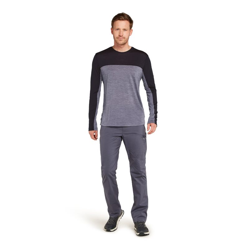 Icebreaker M Merino Blend 125 Cool-Lite Sphere LS Tee Colour Block image number 3